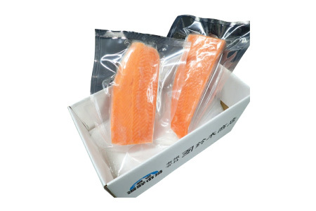 根室海鮮市場＜直送＞お刺身トラウトサーモン2P(計350～450g) G-28045
