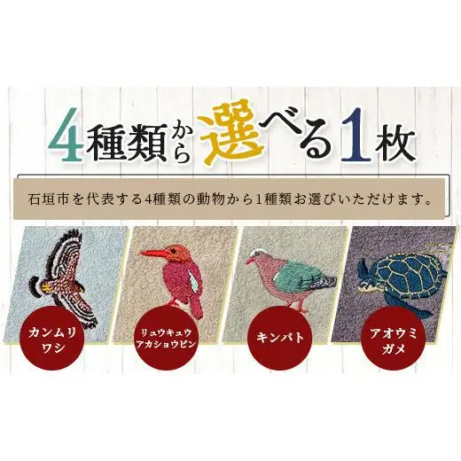 地域の自然を守るタオル 選べる1枚　KB-183-1