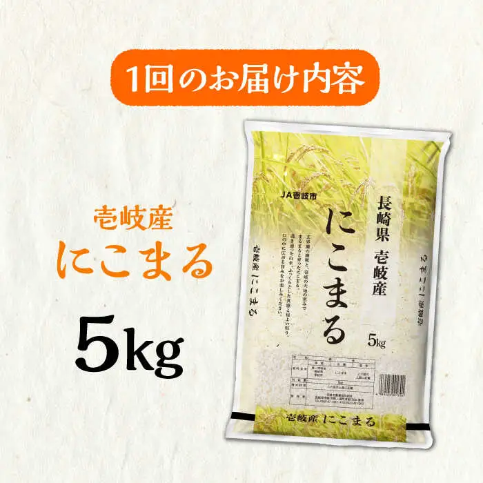 【全2回定期便】壱岐産米 にこまる 5kg《壱岐市》【壱岐市農業協同組合】[JBO134]