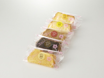くんねこ シフォンケーキ（人気の5種類）　5個入 シフォンケーキ クリーム プレーン チョコ 抹茶 レモン はちみつ [115N10]