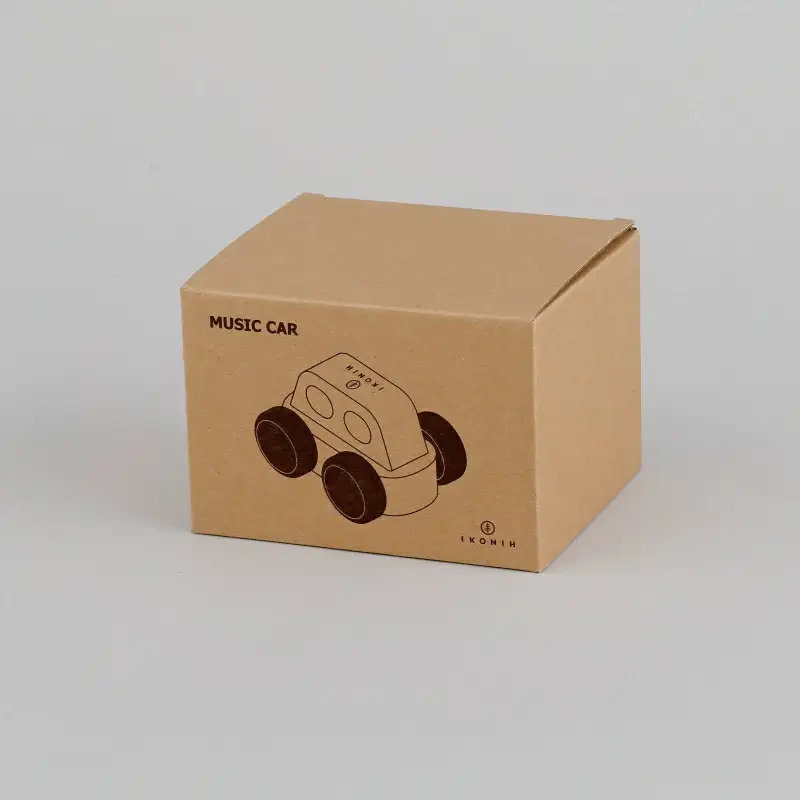 IKONIH ( アイコニー )  オルゴールカー/ おもちゃ 子供 こども オモチャ 玩具 プレゼント お祝い 木 出産祝い 安全 オーガニックトイ ファーストトイ オルゴール 車 くるま 【kip004】