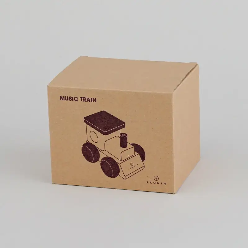 IKONIH ( アイコニー )  オルゴールトレイン/ おもちゃ 子供 こども オモチャ 玩具 プレゼント お祝い 木 出産祝い 安全 オーガニックトイ ファーストトイ 電車 でんしゃ トレイン 【kip005】