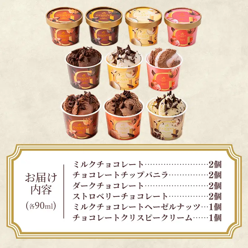 【ふるなびWEEK対象】ゴディバ GODIVA アイスコレクション 6種 10個 - アイスクリーム チョコレート
