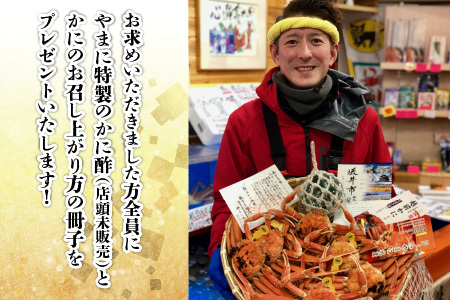 【3月発送】【先行予約】【訳あり】茹で越前がに（小）6杯 やまに仕込み [H-4302_03]