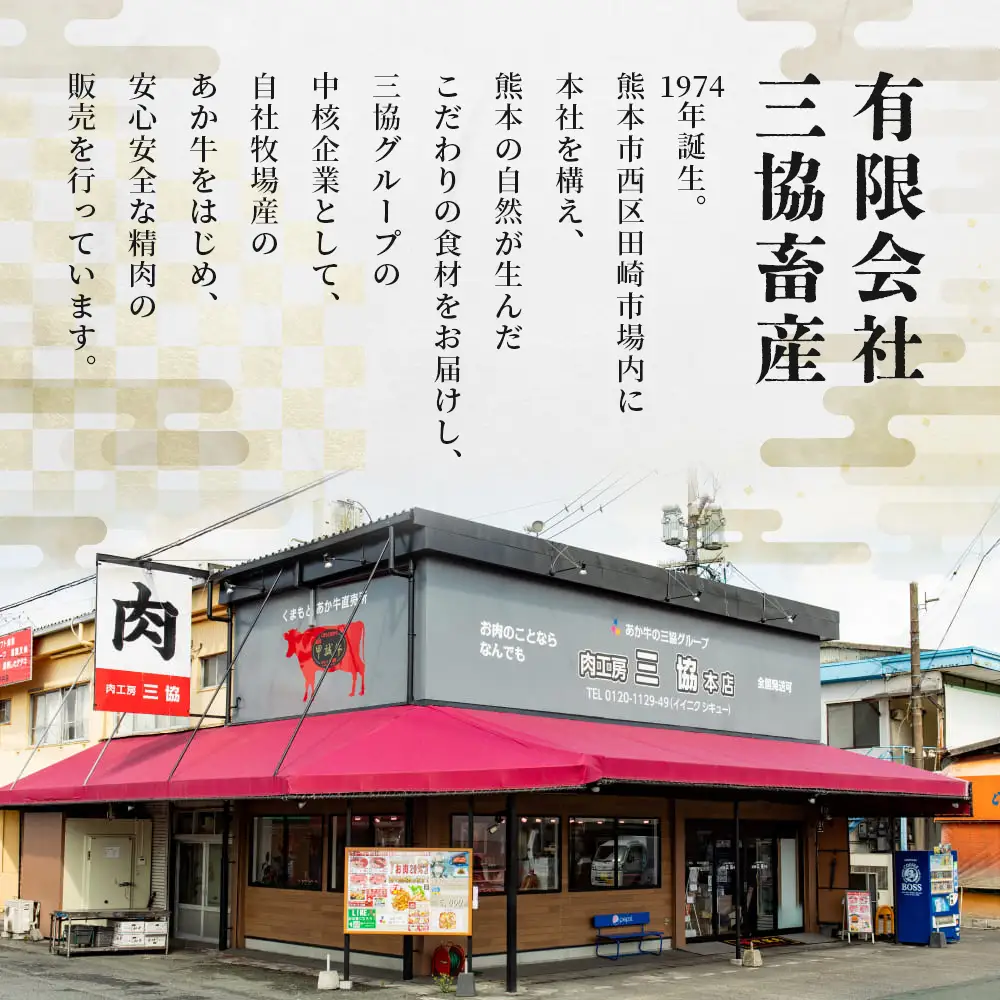 熊本和牛 あか牛 100％ハンバーグセット 120g×6個（計720g）046-0638