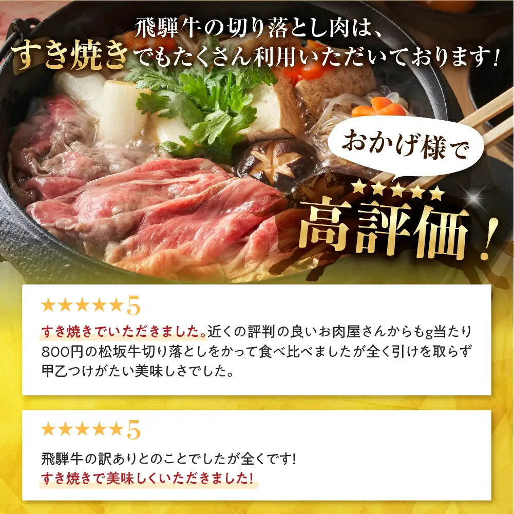 訳あり 飛騨牛 切り落とし 結旨豚 切り落とし 約2kg [S824]