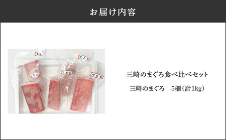 三崎のまぐろ食べ比べセット M006-010 冷凍 マグロ