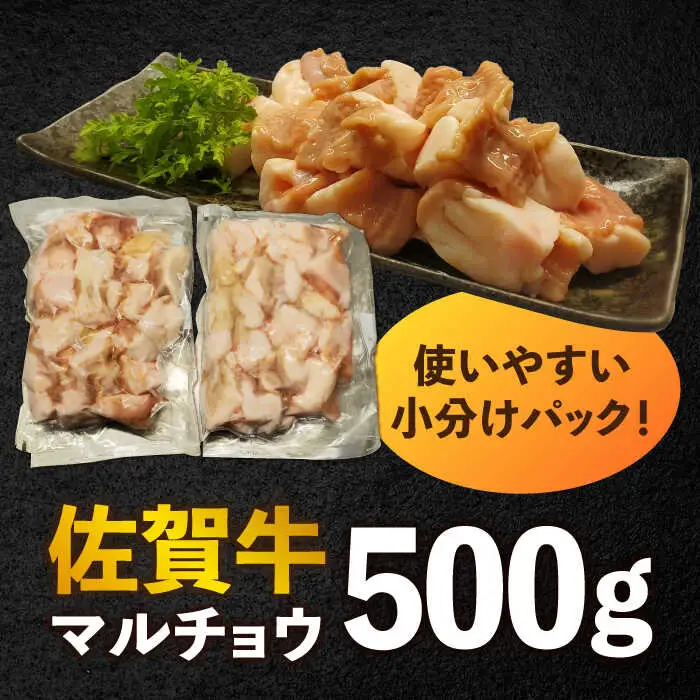 【脂が甘くてぷりっぷり！】佐賀牛ホルモン 焼肉用 小腸 500g（250g×2）味付けなし 吉野ヶ里町/やきとり紋次郎[FCJ089]