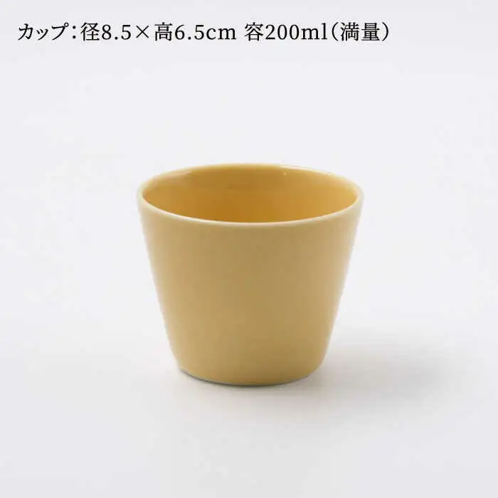 【波佐見焼】スマート ランチプレート カップ 2点セット ブロンド【西海陶器】[OA366]