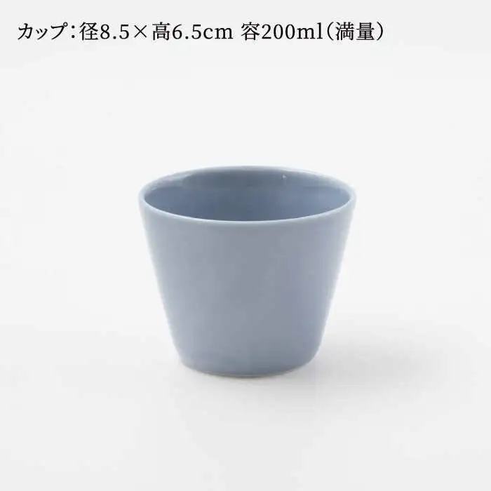 【波佐見焼】スマート ランチプレート カップ 2点セット ベビーブルー【西海陶器】[OA367]