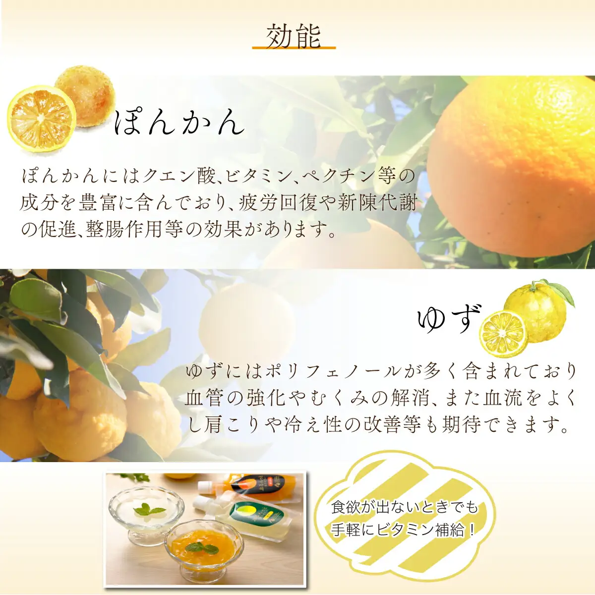 飲むゼリー ぽんかん 8個入り F145 [F-10] 【株式会社フクチャンFARM】