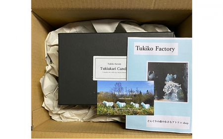 Tukiko Factory Tukiko Factory 木彫り熊風キャンドル  飾り インテリア 北海道 今金町 F21X-101
