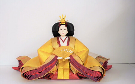 【雛人形の最高峰】瀞本金箔・金沢金箔を使用した最高級雛人形 人形作り40年 “平安天鳳”作  名入れ旗付き 皆紅 豪華 絢爛 黄金 純金 H067-068