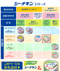 オイル不使用シーチキンL　140ｇ　24缶 (a33-039)