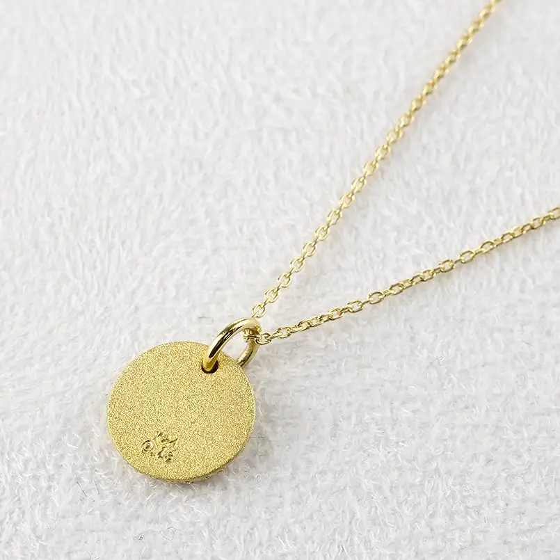  24金 ペンダントトップ ダイヤ 24金 ネックレス 鍛造 ゴールド ダイヤモンド 0.13ct プレート 24k k24 シンプル サークル 丸 シンプル 人気 山梨県 昭和町 送料無料 240401401dk24m SWAA151