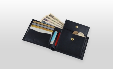財布 TAANNERR Half Wallet 2 ブラック ディープブルー グリーン レッドブラウン キャメル 姫路 レザー ユニセックス ケアクリーム付き 二つ折り 二つ折り財布 ハーフウォレット 革小物 本革 日本製 職人手づくり ブランド財布 兵庫 兵庫県 姫路市 Black