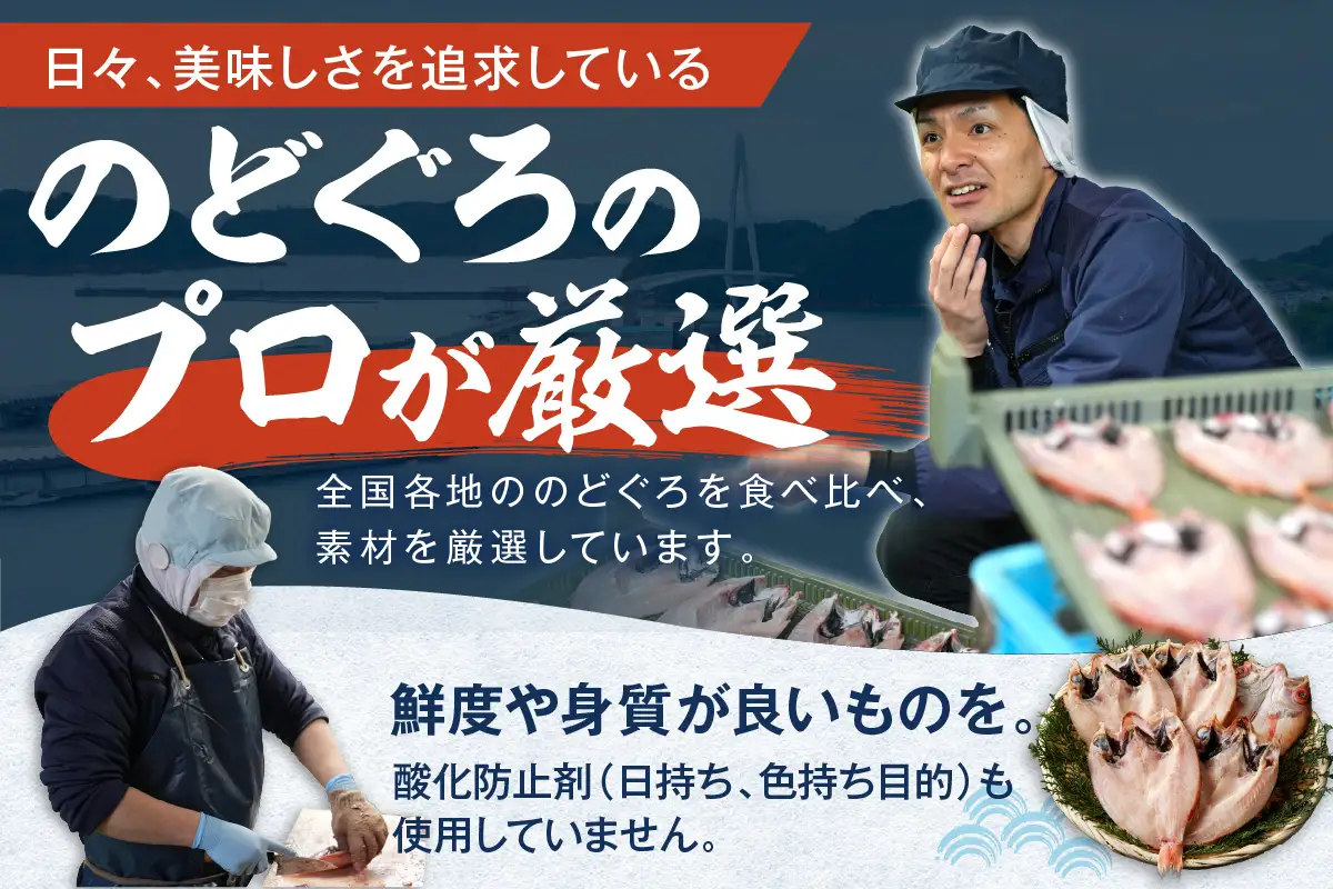 島根県浜田加工ノドグロと真イカの一夜干し合計6枚（約500g） 【005_0145】