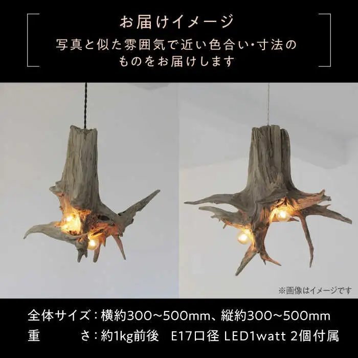 W Bulb Roots pendantlight ペンダントライト 糸島市 / WOOD'ARBRE(ウッドラヴル)【TIME】 インテリア 照明 ライト [ADC004]