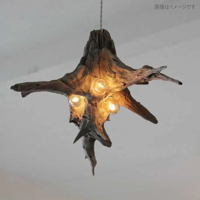 3Bulb Driftwood pendantlight ペンダントライト 糸島市 / WOOD'ARBRE(ウッドラヴル)【TIME】 インテリア 照明 ライト [ADC005]