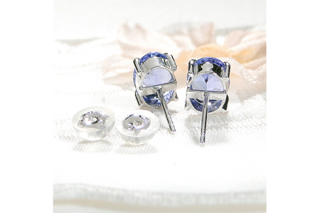 一粒ピアス プラチナ プラチナピアス 天然石 PT900 天然タンザナイト オーバル 大粒 2.3ct スタッドピアス【f221-ov-pt】 ピアス アクセサリー アクセ ジュエリー 送料無料