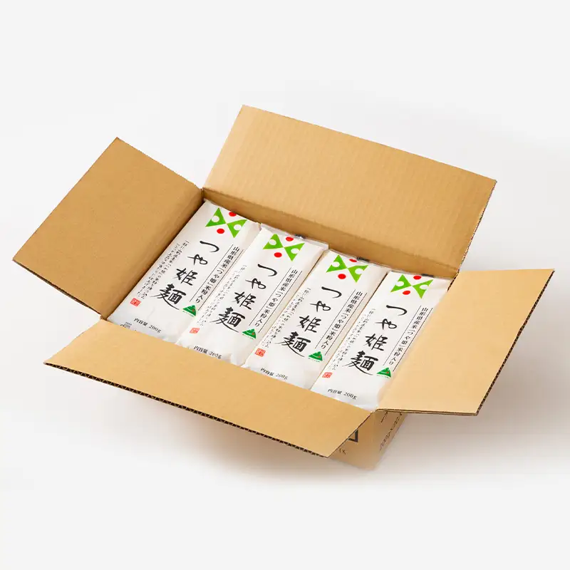 【城北麺工】山形県産米 つや姫 米粉使用 乾麺 つや姫麺 200g×40把 FY24-286