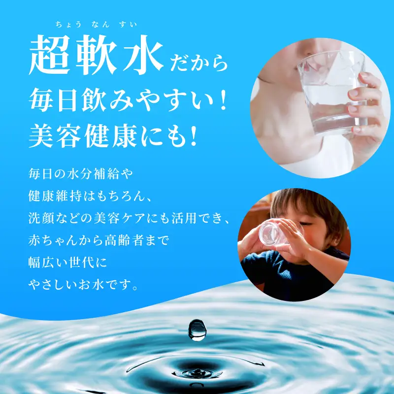 水《定期便2か月》 2L × 12本 ミネラルウォーター 軟水
