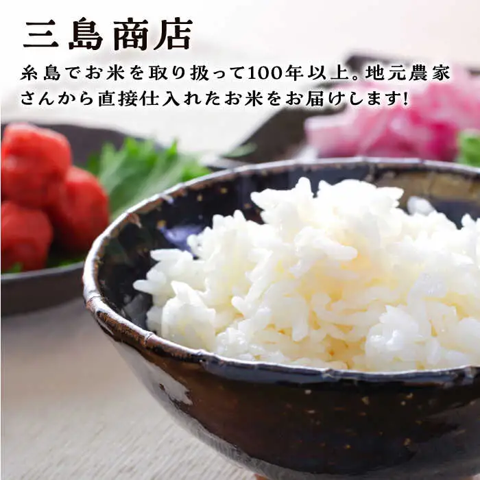 糸島産 ひのひかり 20kg 糸島市 / 三島商店 [AIM075]