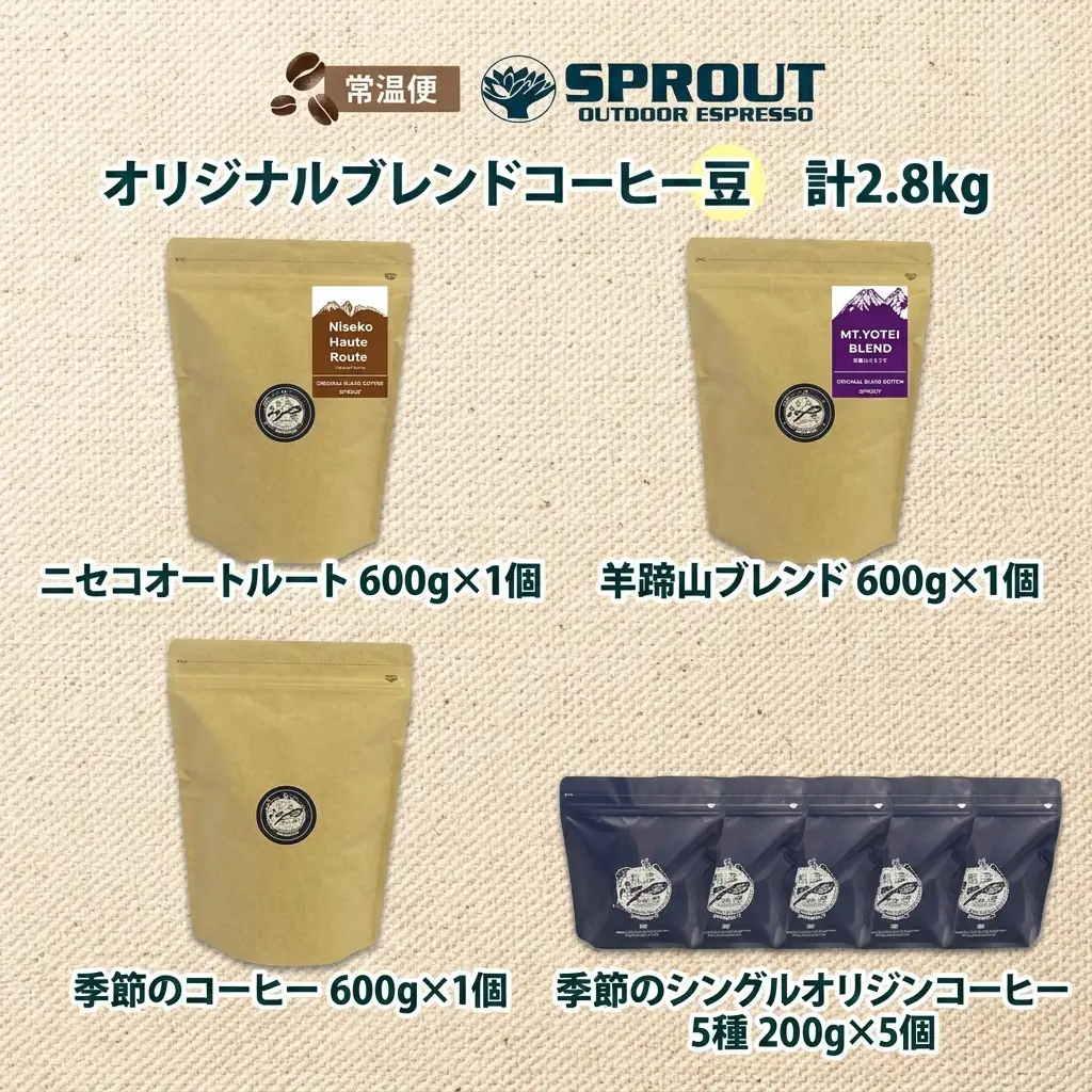 コーヒー豆セット 自家焙煎 8種 飲み比べ オートルート コーヒー豆セット【8種 計2.8kg 約280杯分】