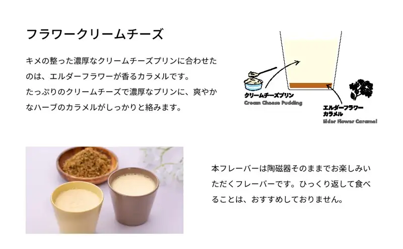 クリームチーズカラフルBOX6（陶磁器） [ プリン 6個入り スイーツ お菓子 デザート エルダーフラワー ハーブ カラメル ] 