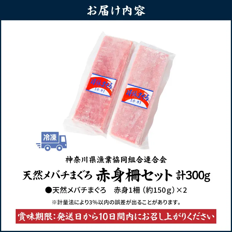 ＜選べる配送月＞神奈川県 漁連 三崎まぐろ 赤身サク 150g×2P M077-010 冷凍 マグロ