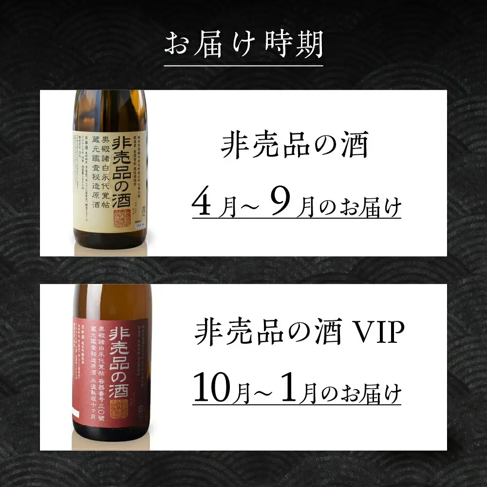 【全2回】非売品の酒 定期便 [S879] [ 渡辺酒造店 ]