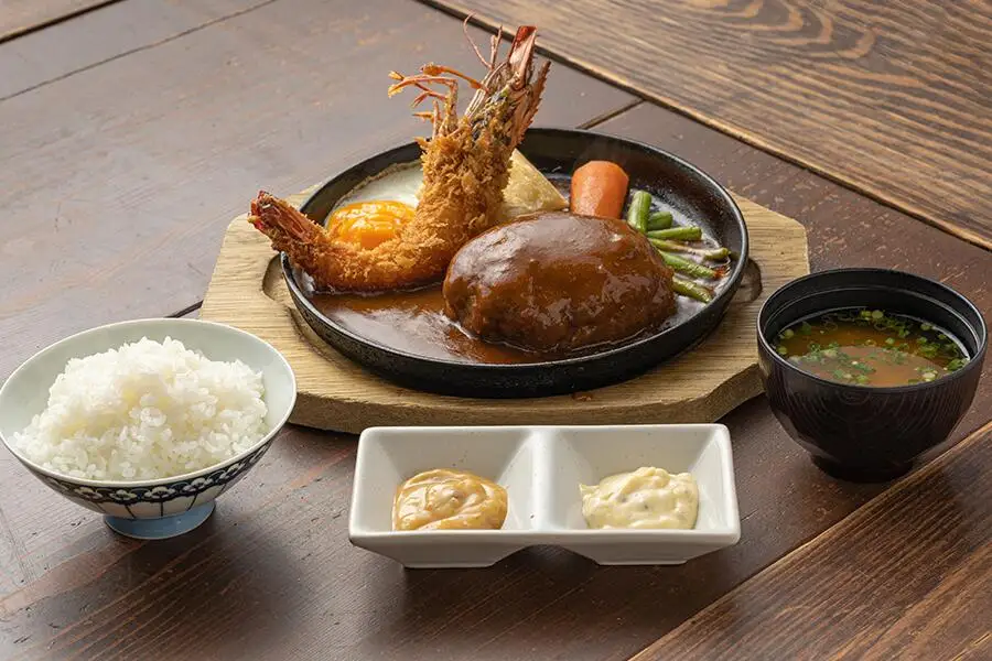 ハンバーグ 春を感じるフルセット 奈良県産 大和牛 大和ポーク 洋食屋春 25-014