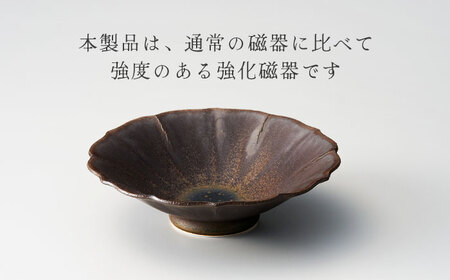 【美濃焼】結花 焼物皿・花型向付4点セット（ｱｽﾄ･ｼﾙﾊﾞｰ）【Felice-フェリーチェ-藤田陶器】[MBX083]