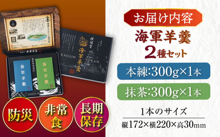 海軍羊羹 2種 2本セット AKEI004 羊羹 和菓子