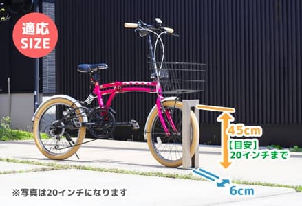 サイクルスタンドミニ/屋外アルミ製1台用自転車スタンド ブラック家 リフォーム 