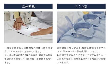 くまモン HITOYOSHIシャツ （青ストライプ） LL （43-86） 紳士用／紳士用シャツ ビジネスシャツ 長袖シャツ 人吉シャツ メンズファッション ビジネスドレスシャツ