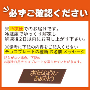 ダブルタワー ケーキ 生クリームケーキ 8号 + 生クリームケーキ 4号 チョコプレート付き 