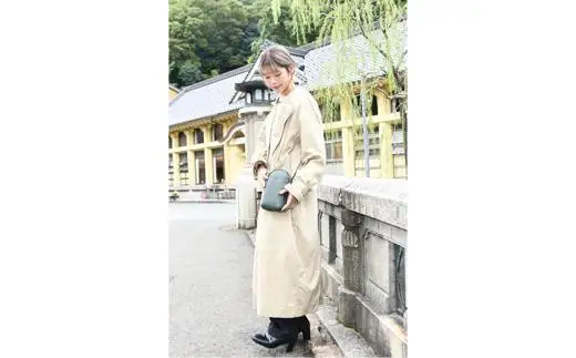 豊岡鞄（S4400）TUTUMU Pocket Leather ショルダーバッグ グリーン