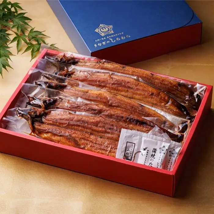 三河一色産手焼き炭火焼き活うなぎ蒲焼き　5尾セット 土用の丑
