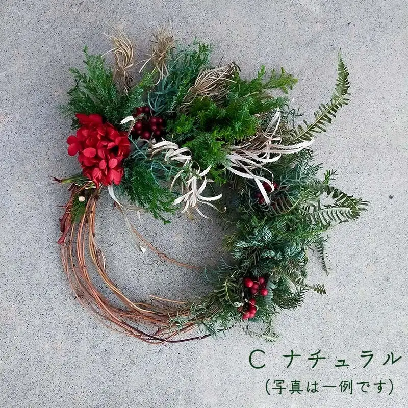 八百津の自然を使ったドライフラワーリース 母の日 クリスマス プレゼント リース ドライフラワー 