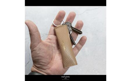 maf pinto (マフ ピント) キーリング キーホルダー 小銭入れ付き ミニ財布 カプチーノ ADRIA LINE レザー 本革 日本製