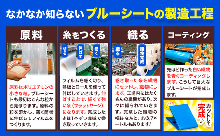 ブルーシート エコフレンドシート 2.7ｍ×3.6ｍ