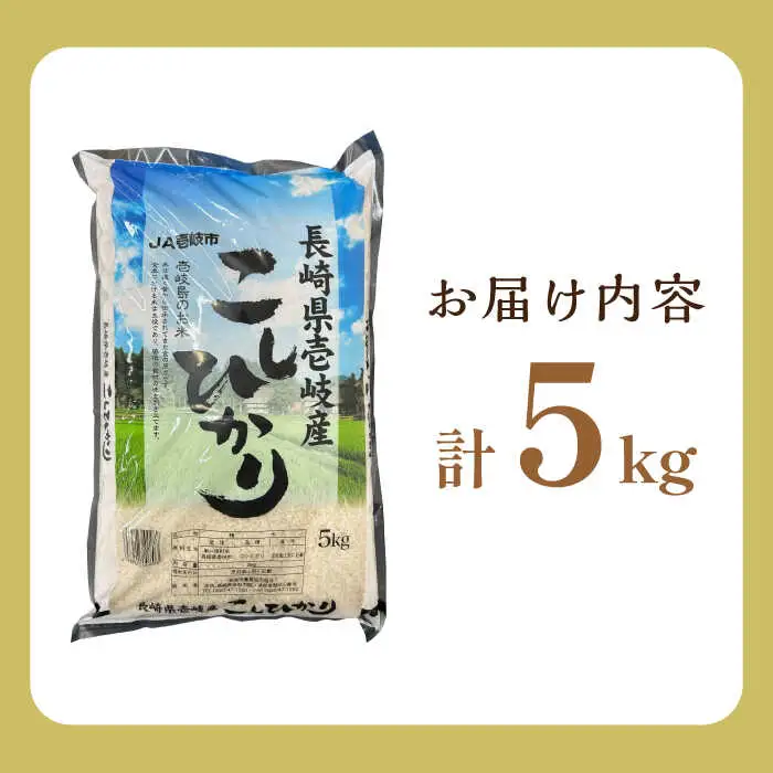 壱岐産 こしひかり 5kg《壱岐市》【壱岐市農業協同組合】[JBO147] 米 お米