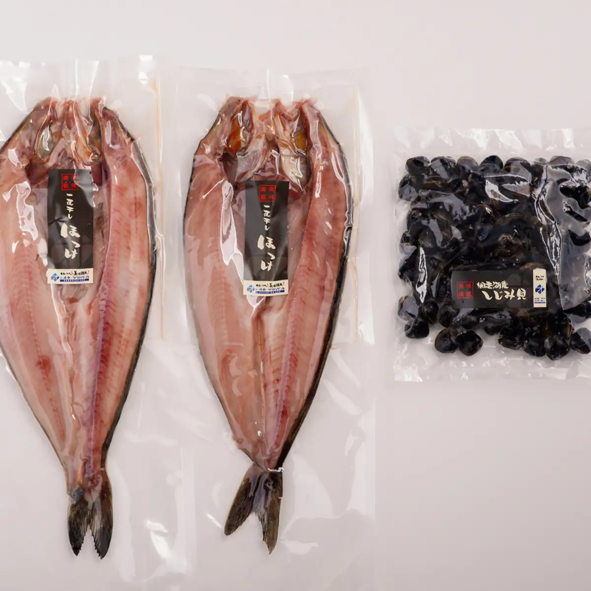【ふるなびWEEK対象】網走加工 ほっけと網走湖産のしじみ貝 【 ふるさと納税 人気 おすすめ ランキング ほっけ ホッケ 干物 一夜干し 開き 魚 しじみ シジミ しじみ貝 蜆 貝 シジミ汁 北海道産 お手軽 簡単 冷凍 絶品 オホーツク 北海道 網走市 送料無料 】 ABB130