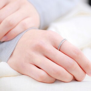 プラチナ Pt900 エタニティ 天然ダイヤモンド リング｜32797-pt