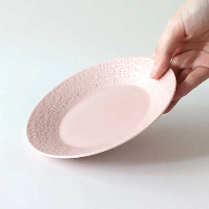 【波佐見焼】PATTERNED PLATE,MUG セット antique rose 【BIRDS’ WORDS】[CF088]