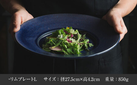 【美濃焼】 恩田陽子 リムプレート 皿 パープル 3サイズセット S M L 瑞浪市 / JS企画 食器 プレート おしゃれ セット [AZAZ026]