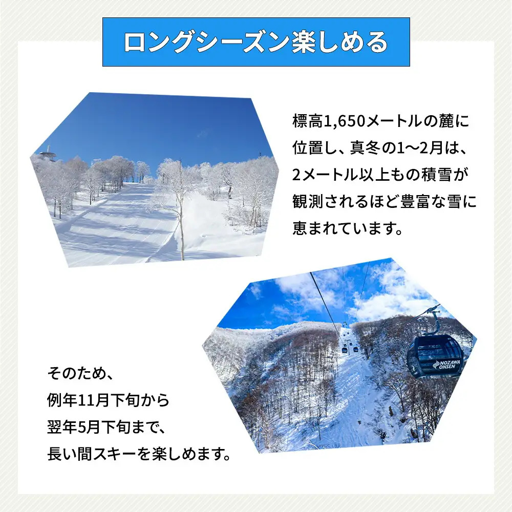 26-27シーズン 信越自然郷スーパーバリューチケット 1冊5枚綴り | S スキー 共通リフト クーポン券 レジャー サービス券 ※2026年11月～発送
