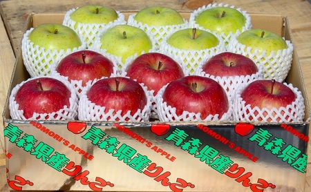 りんご 【 2月発送 】 糖度13度～贈答用 サンふじ ・ 王林 詰め合わせ 約 5kg