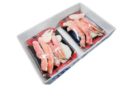 根室海鮮市場＜直送＞ボイル済み本タラバガニハーフカット1kg×2P D-28051